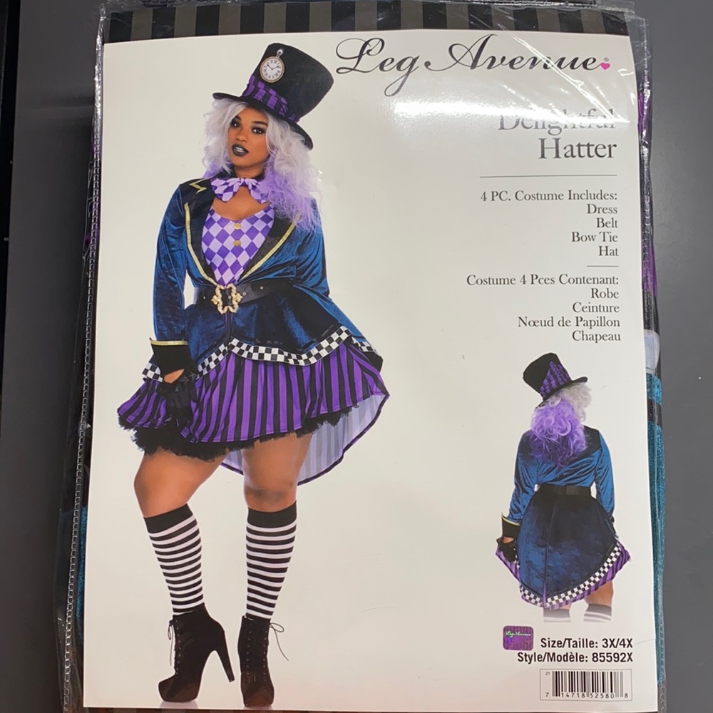 Plus size Halloween costume “Delightful Hatter” or also the Mad Hatter